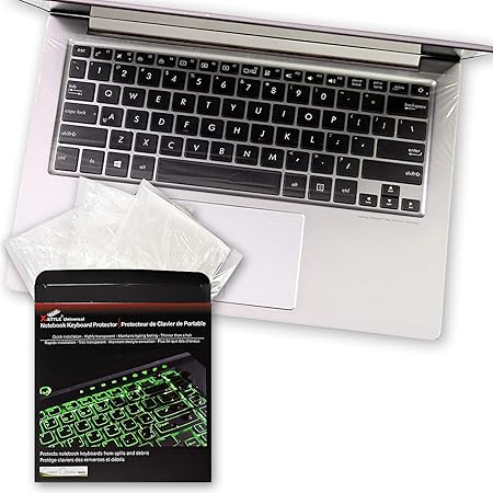 5X thinner Than competitors Ultra-Thin Universal Keyboard Cap Cover for 13.3 to 14 inch Laptop/Notebook Keyboards [3 Pack] fits Any Brand/Language/Layout, Waterproof Flat Easy-Cleaning, Waterproof