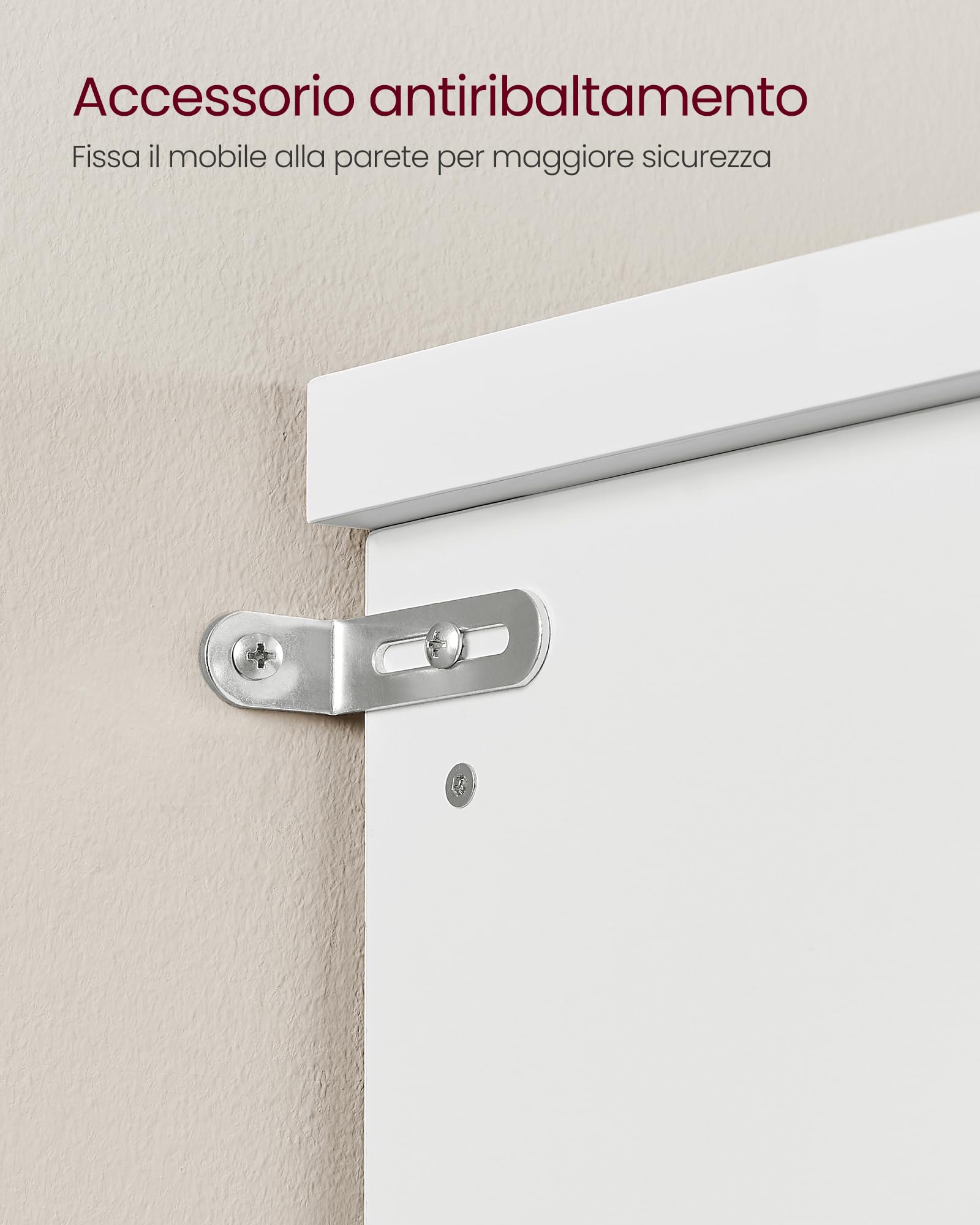 VASAGLE Appendiabiti Ingresso con Panca Scarpiera, Mobile Ingresso con Porta Scarpe, 5 Ganci Tripli, Appendiabiti da Terra, Salvaspazio, per Entrata, Ripiani Regolabili, Bianco Nuvola HSR404T10