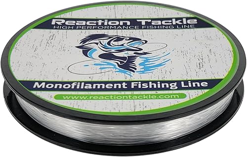 Miniatura 10 de Reaction Tackle Línea de Pesca de Monofilamento - Nylon Mono Fuerte y Resistente a la Abrasión, Lanzamiento Suave y Largo - Baja Memoria - Línea de