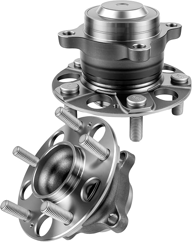Cubo de roda traseiro com rolamento KNOLET 512544 para Honda Accord e Acura TLX – Par com 2 unidades