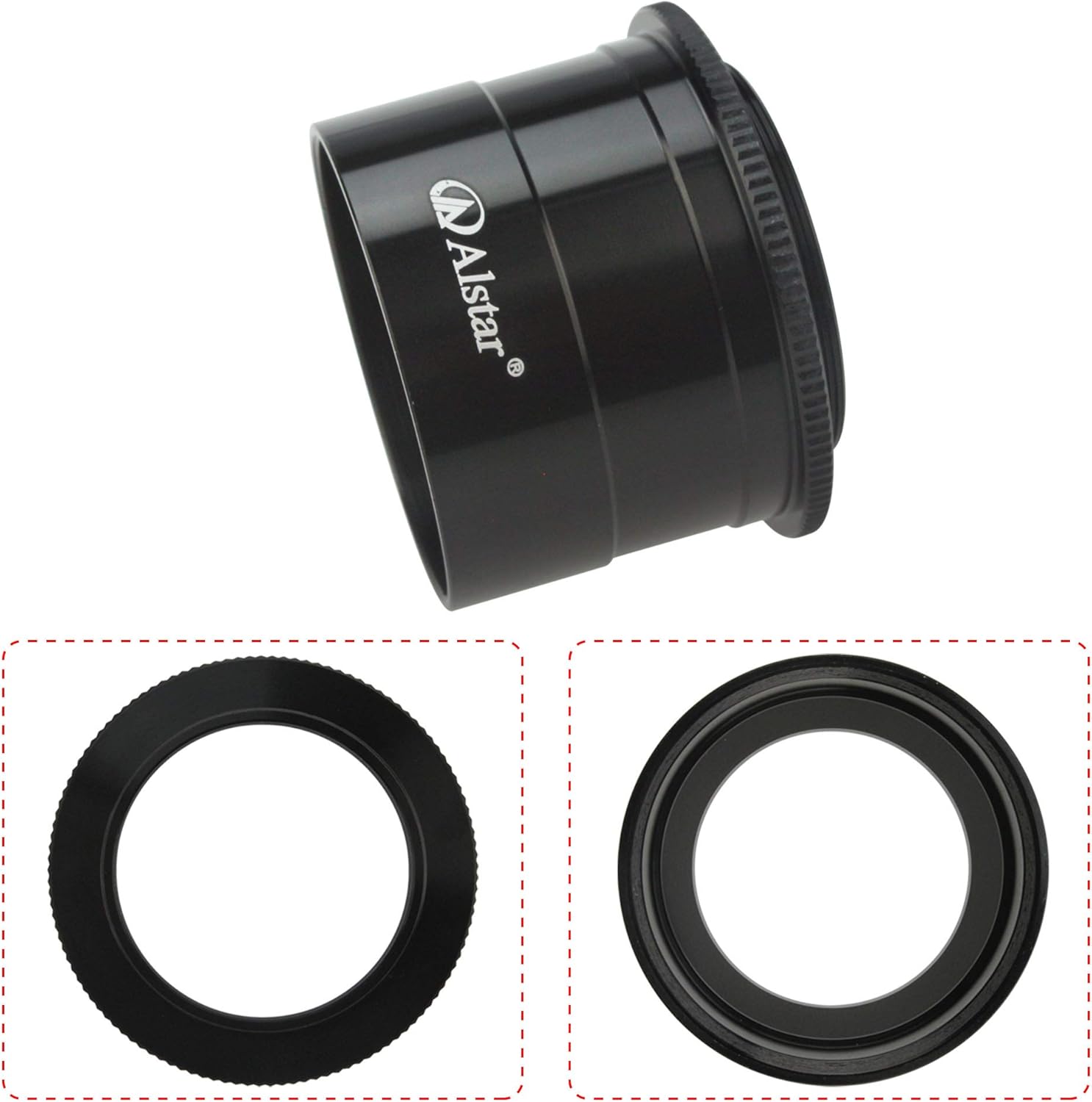 Alstar 2" T-2 Focal Camera Adapter - Bundle with - Astronomical 2"/M48-extension Tube Kit