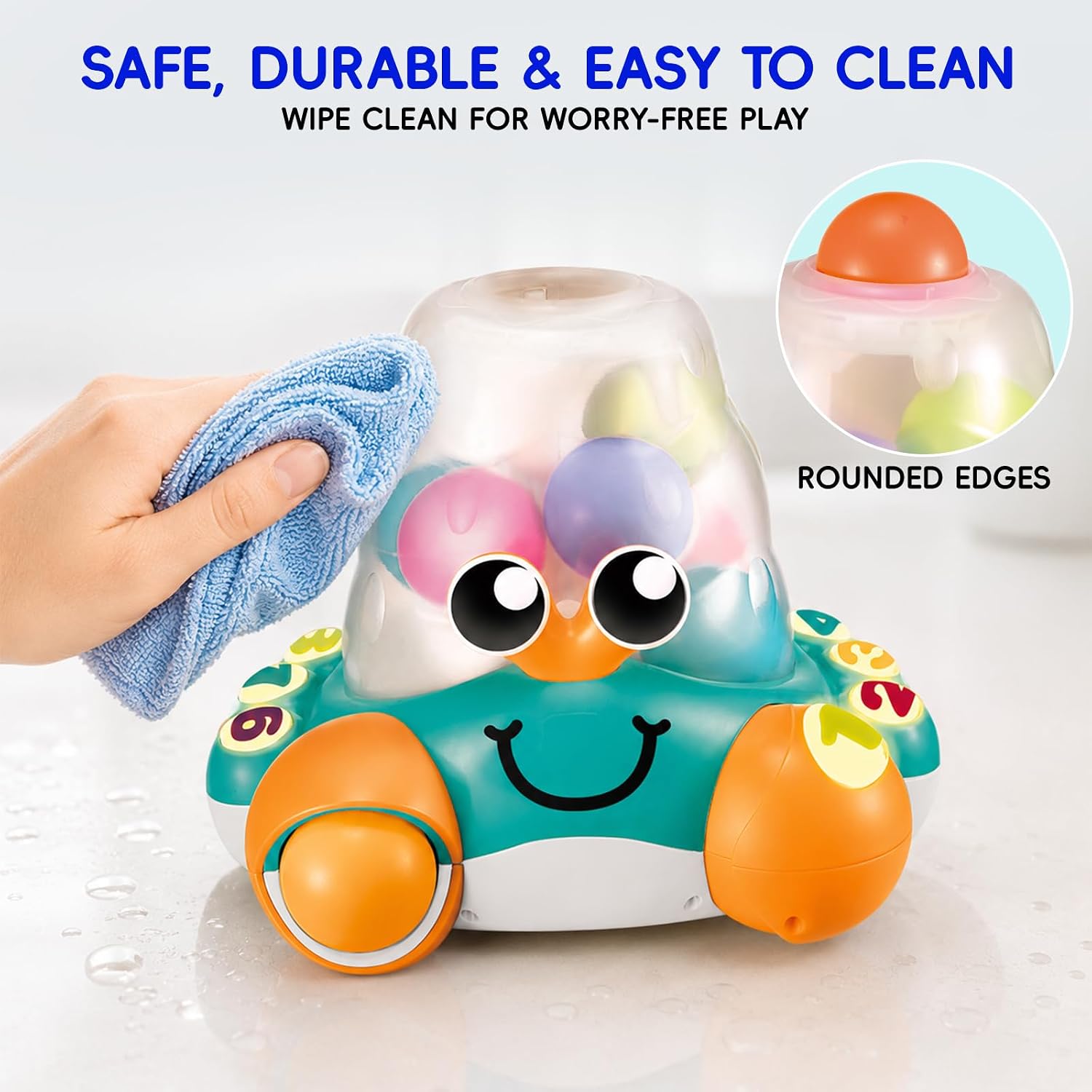 Interactive Crawling Counting Crab Toy, Baby Musical Toy 12 Months+ image 5