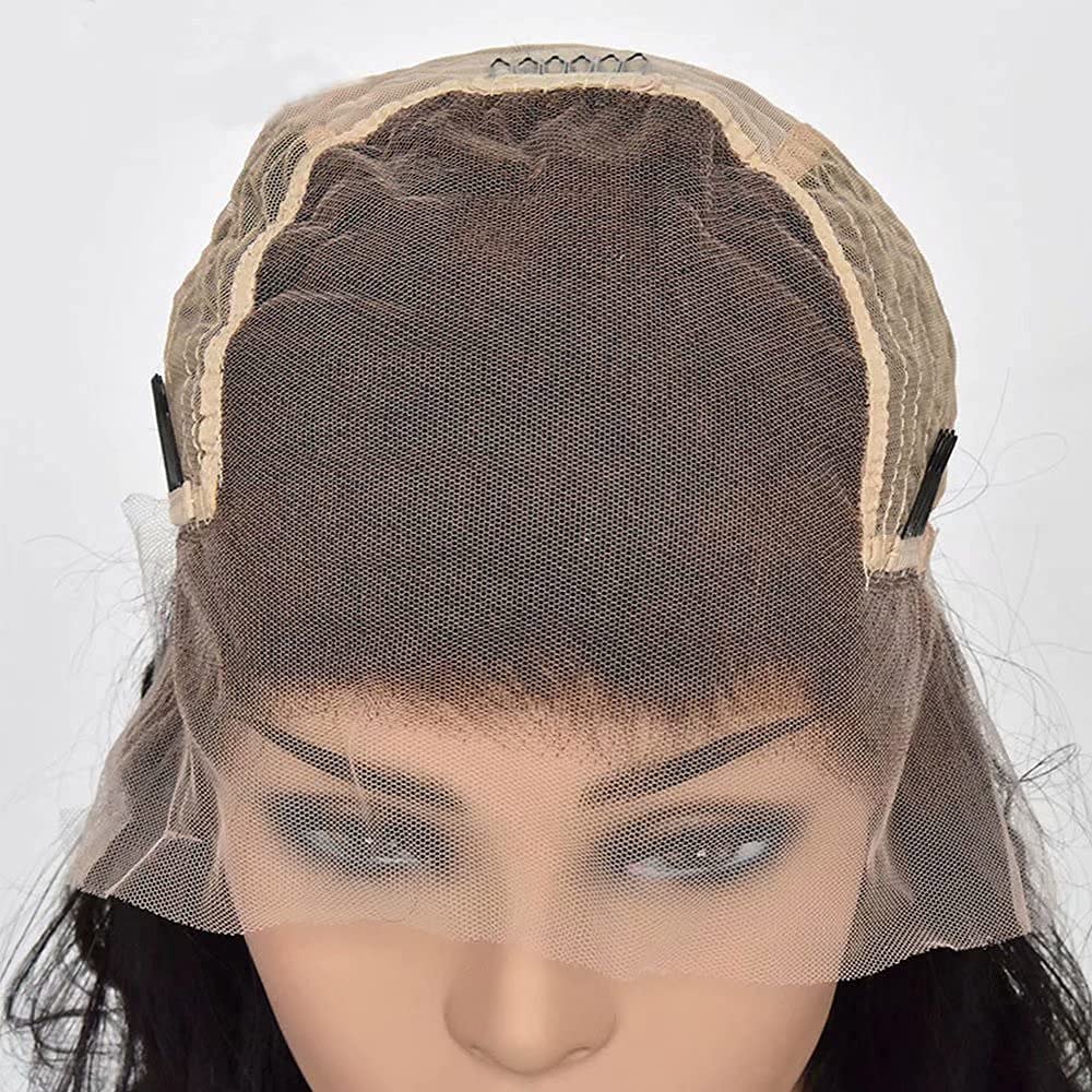 Hair Ombre 1B99J Colored Body Wave HD Transparent Lace Wig 13x4 Lace Front Human Hair Wigs With Baby Hair Pre Plucked Natural Hairline Bleached Knots Glueless Wig 150 Density 14 Inch