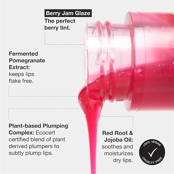 Innbeauty Project Glaze Lip Oil, Berry Jam, 0.2 oz