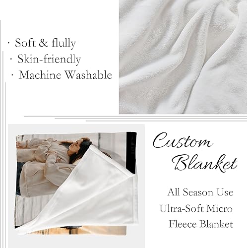 Miniatura 3 de Manta de fotos personalizada, mantas personalizadas para ella, él, pareja, mujeres, hombres, papá, mamá, manta personalizada regalos para