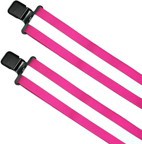 Miniatura 6 de MELOTOUGH Tirantes reflectantes de seguridad Tirantes de trabajo con tira reflectante Hi Viz para sujetar correas de cinturón