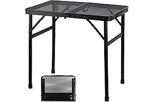 Portable Small Outdoor Grill Table for Camping, RV, BBQ & Picnic