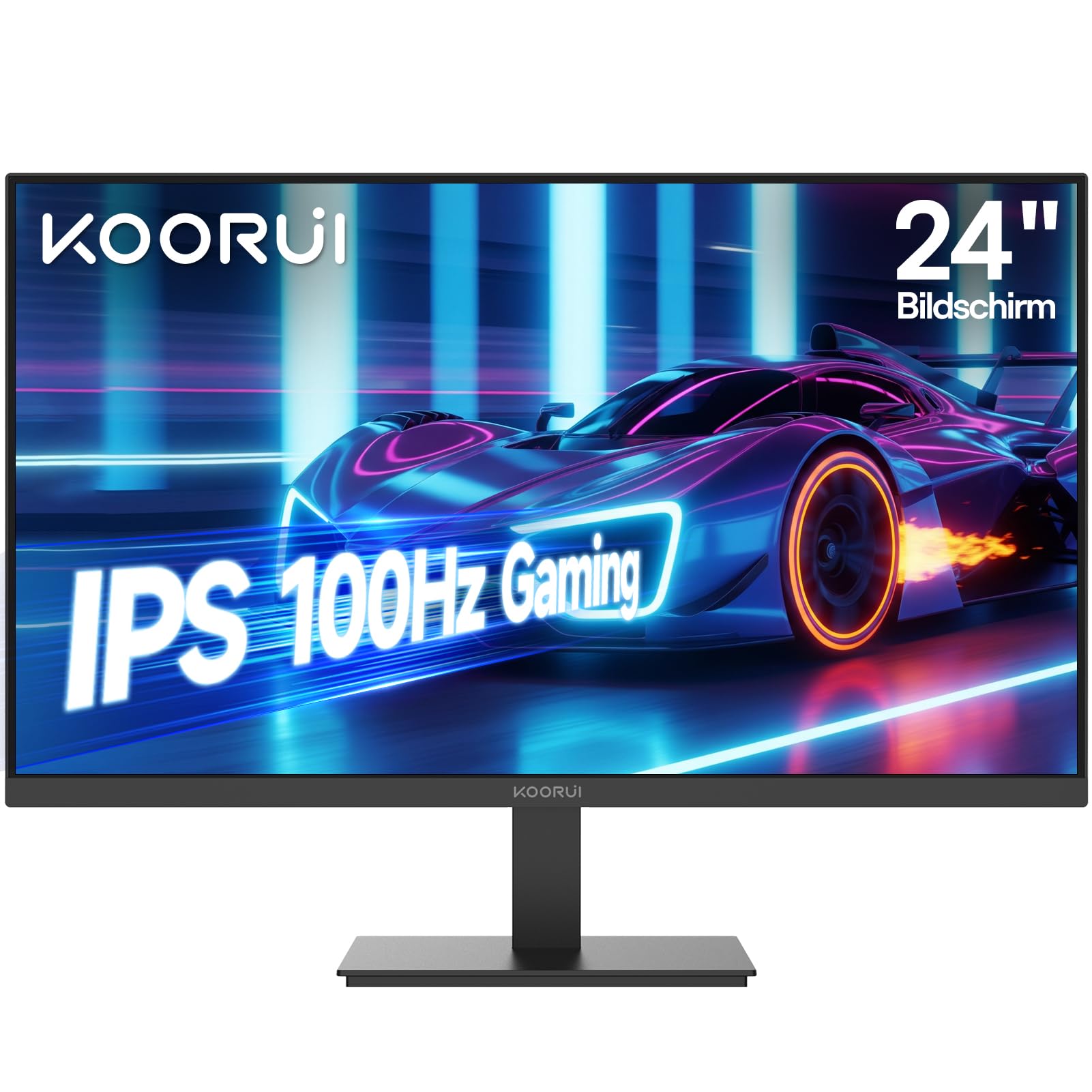 KOORUI E2411F 23.8 Zoll Bildschirm,Full HD Monitor 1920x1080,100Hz PC Monitor,IPS Eye Care,HDMI&VGA,VESA 100 x 100 mm