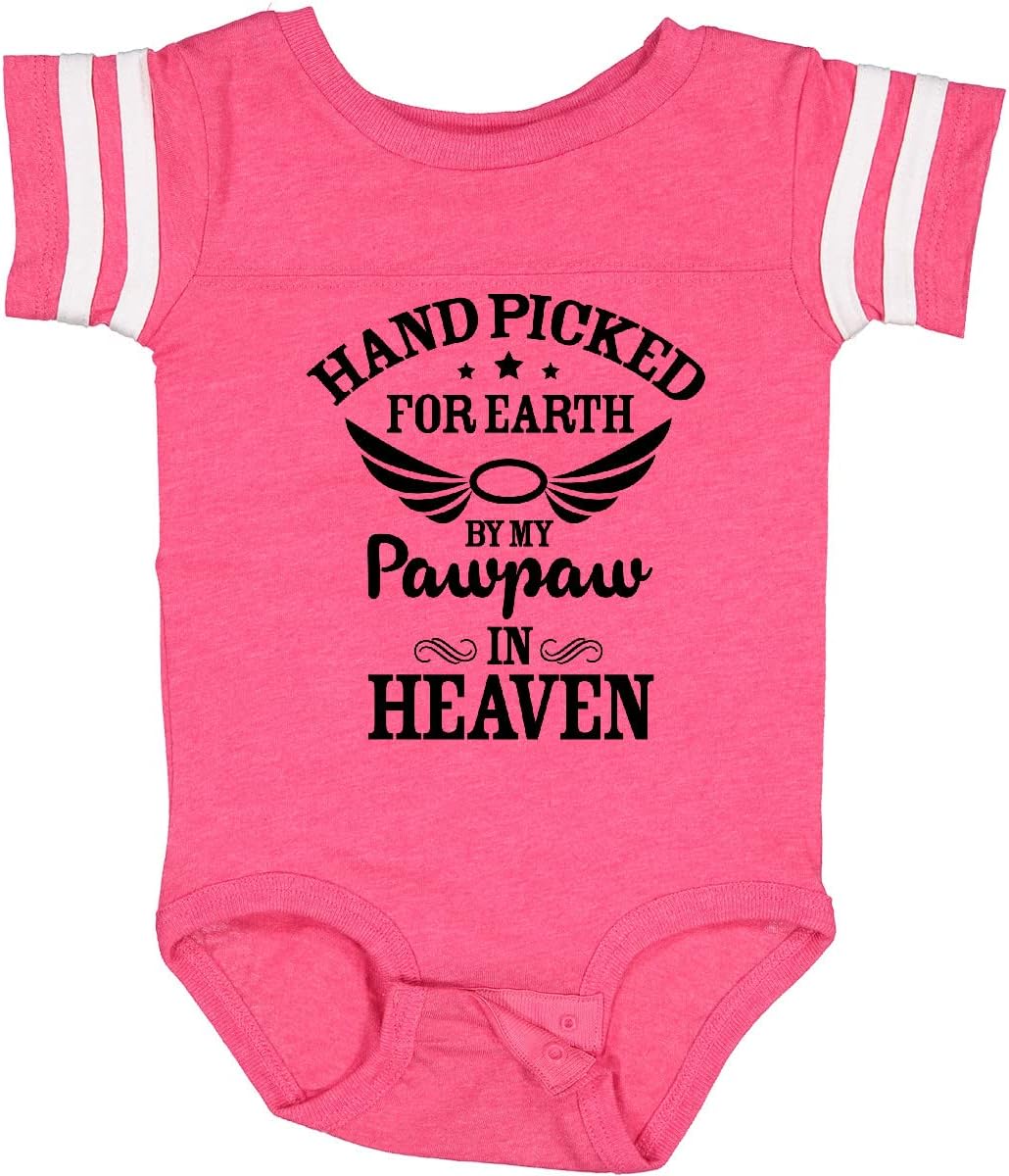 inktastic Handpicked for Earth By My Pawpaw in Heaven with Angel Baby Bodysuit