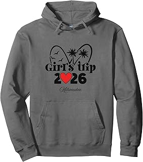 Womens 2026 Girls Trip Milwaukee Pullover Hoodie