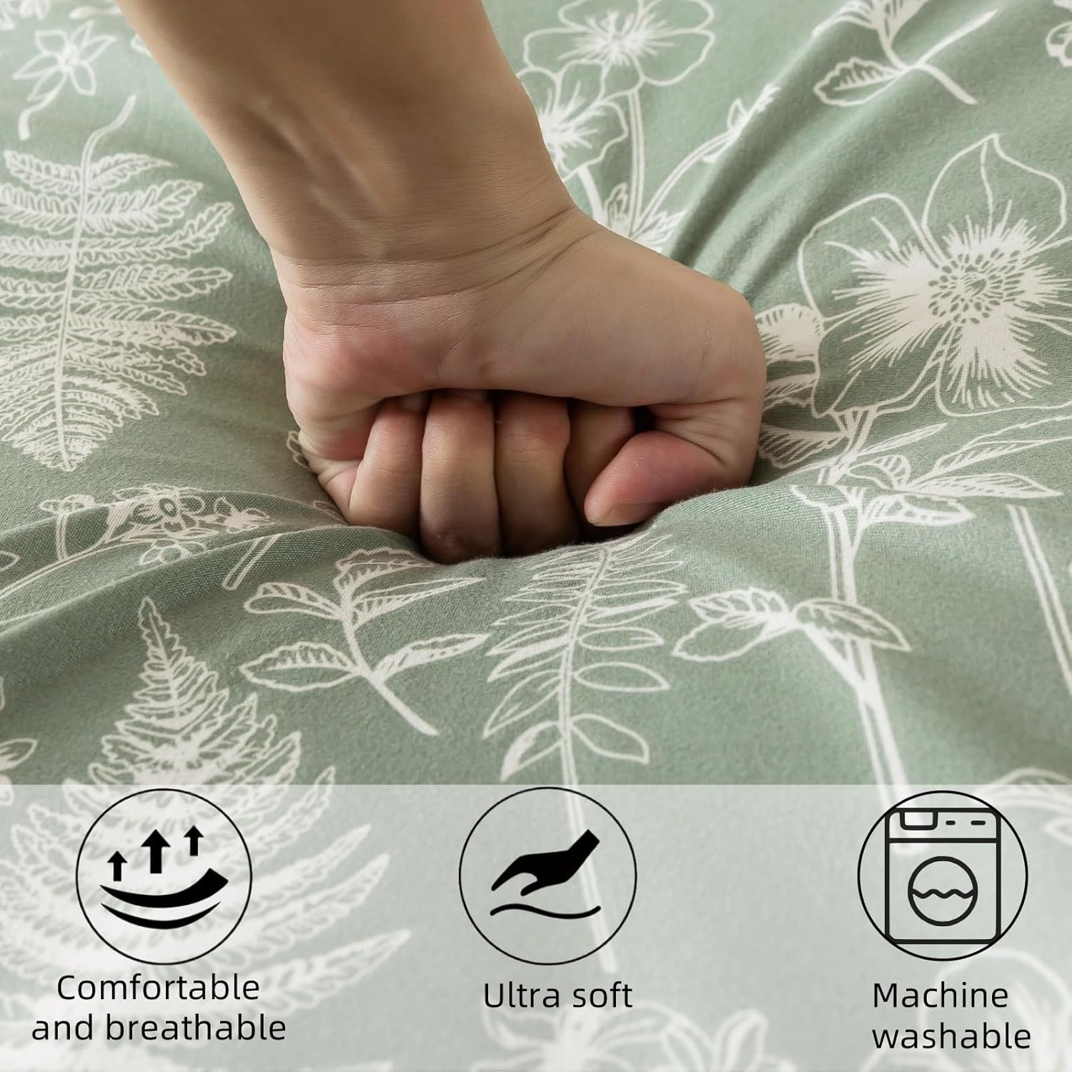 Futon Cover for Traditional Japanese Futon Floor Mattress Cover with Zipper Twin Full Queen Machine Washable Super Soft