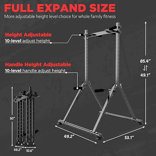 Miniatura 4 de Barra de dominadas de torre eléctrica para gimnasio en casa, barra de dominadas multifuncional, estación de barra de inmersión, estación de