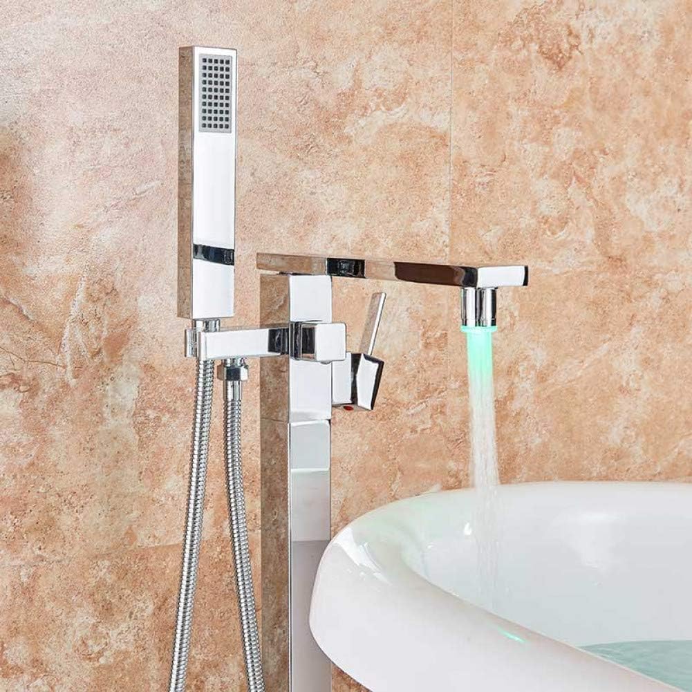 Shower System freestanding tub Mixer tap Floor Gripper LED Light tub