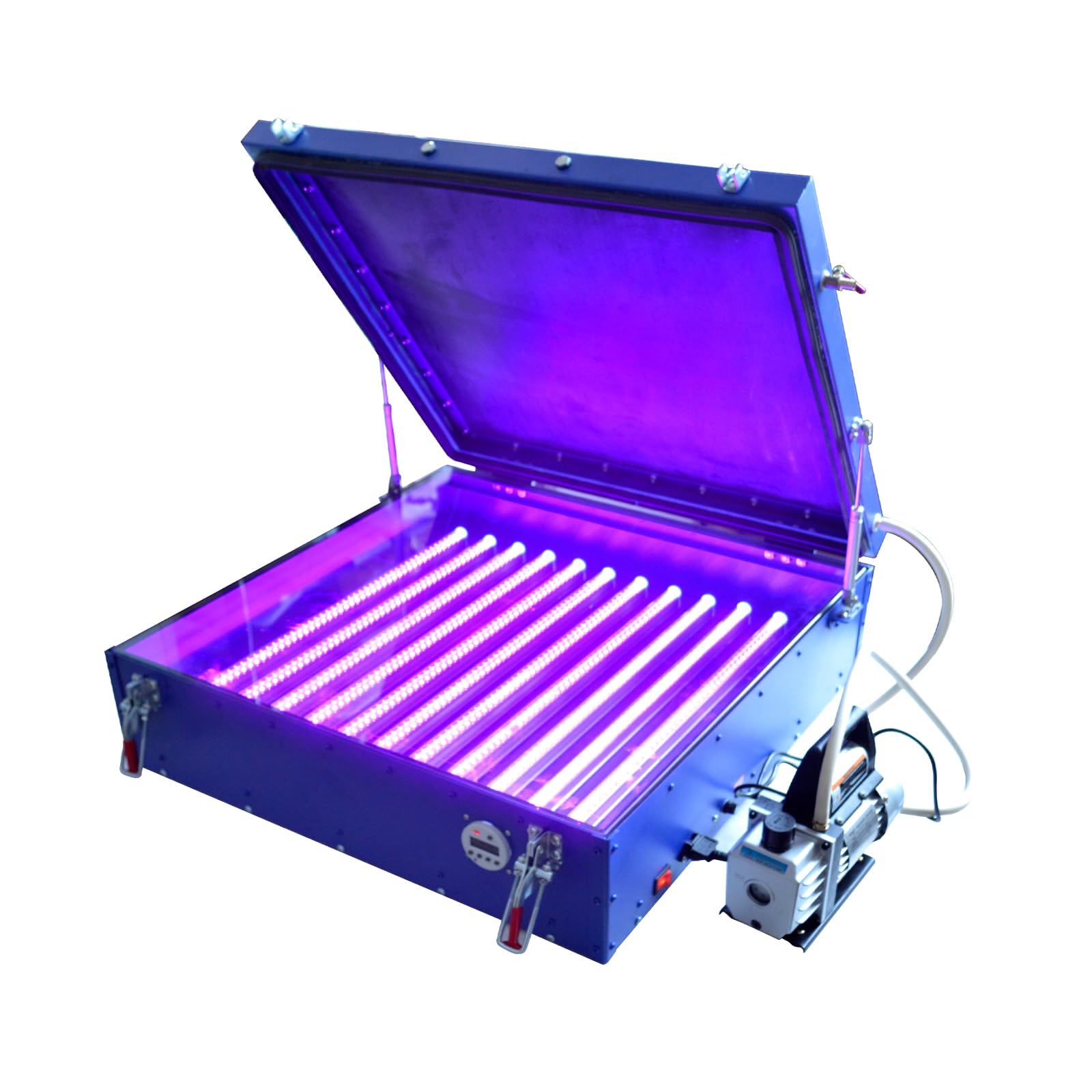 HayWHNKN Vacuum LED UV Exposure Unit Screen Printing Exposure Unit Tabletop Precise 22 * 24 Inches Silk Screen Printing Light Box with 12 pcs LED Light Tubes