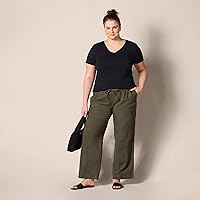 Vista 7 de Tienda Essentials Women's Regular-Fit Short-Sleeve T-Shirt (Crewneck and V-Neck Options), Multipacks