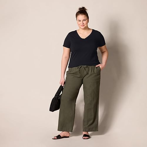 Miniatura 7 de Tienda Essentials Women's Regular-Fit Short-Sleeve T-Shirt (Crewneck and V-Neck Options), Multipacks