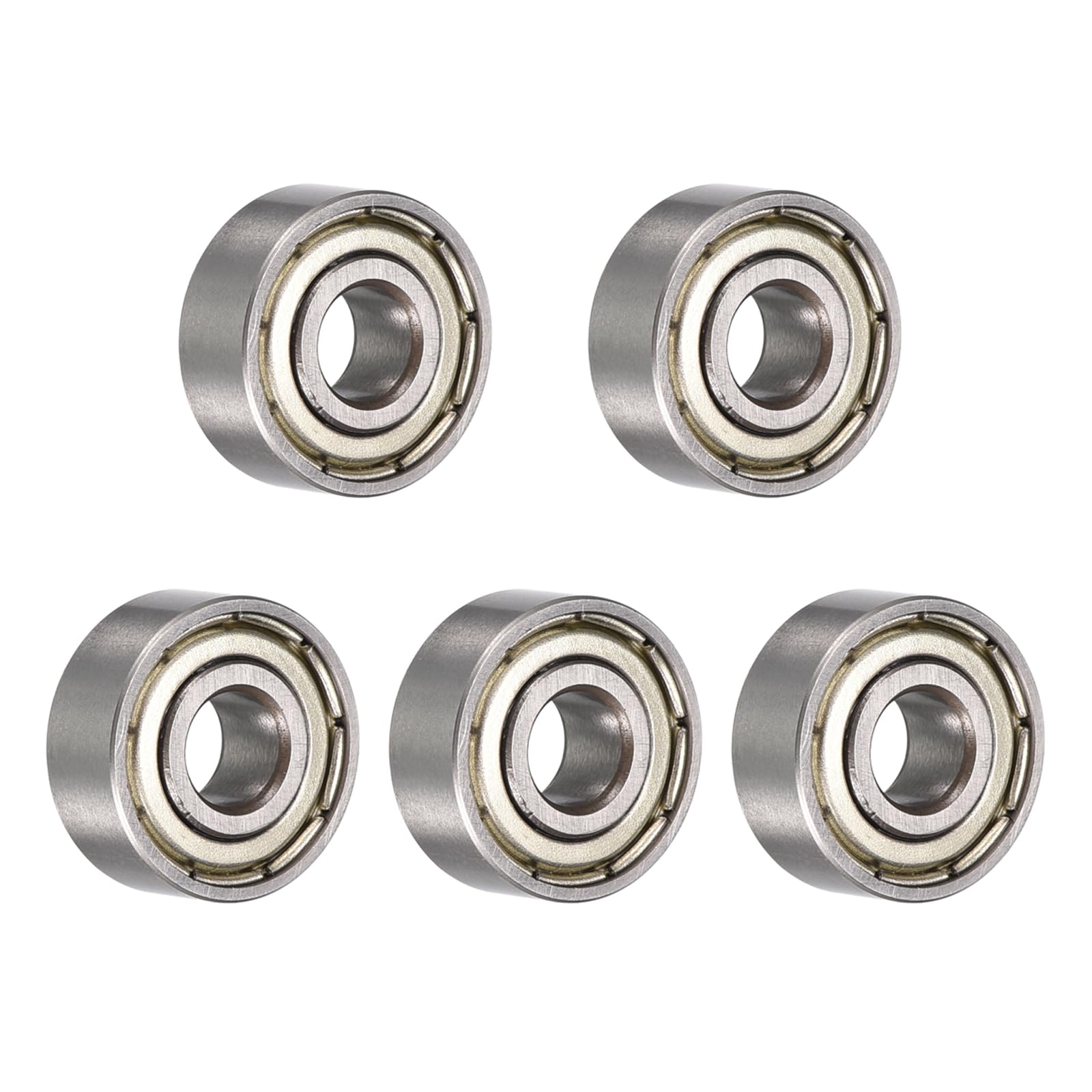 R188ZZ - Cuscinetti a sfera Z2 1/4 x 1/2 x 3/16 in acciaio cromato a doppia schermatura, 10 pezzi