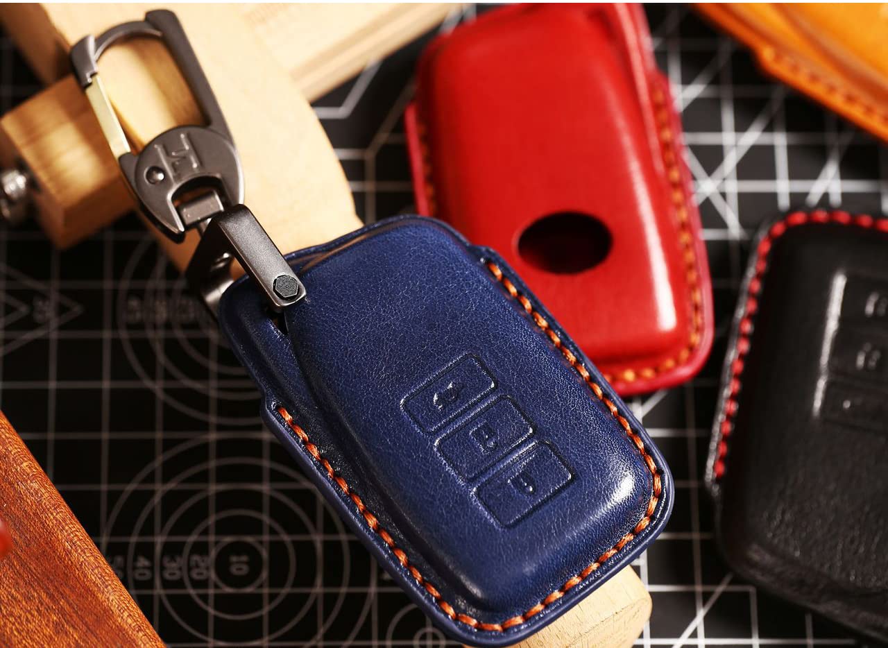 Ontto Custodia Portachiavi In Pelle Crazy Horse Per Lexus – Protezione Elegante Per Telecomandi GS, IS, NX, RX, ES E Altri Modelli - 2