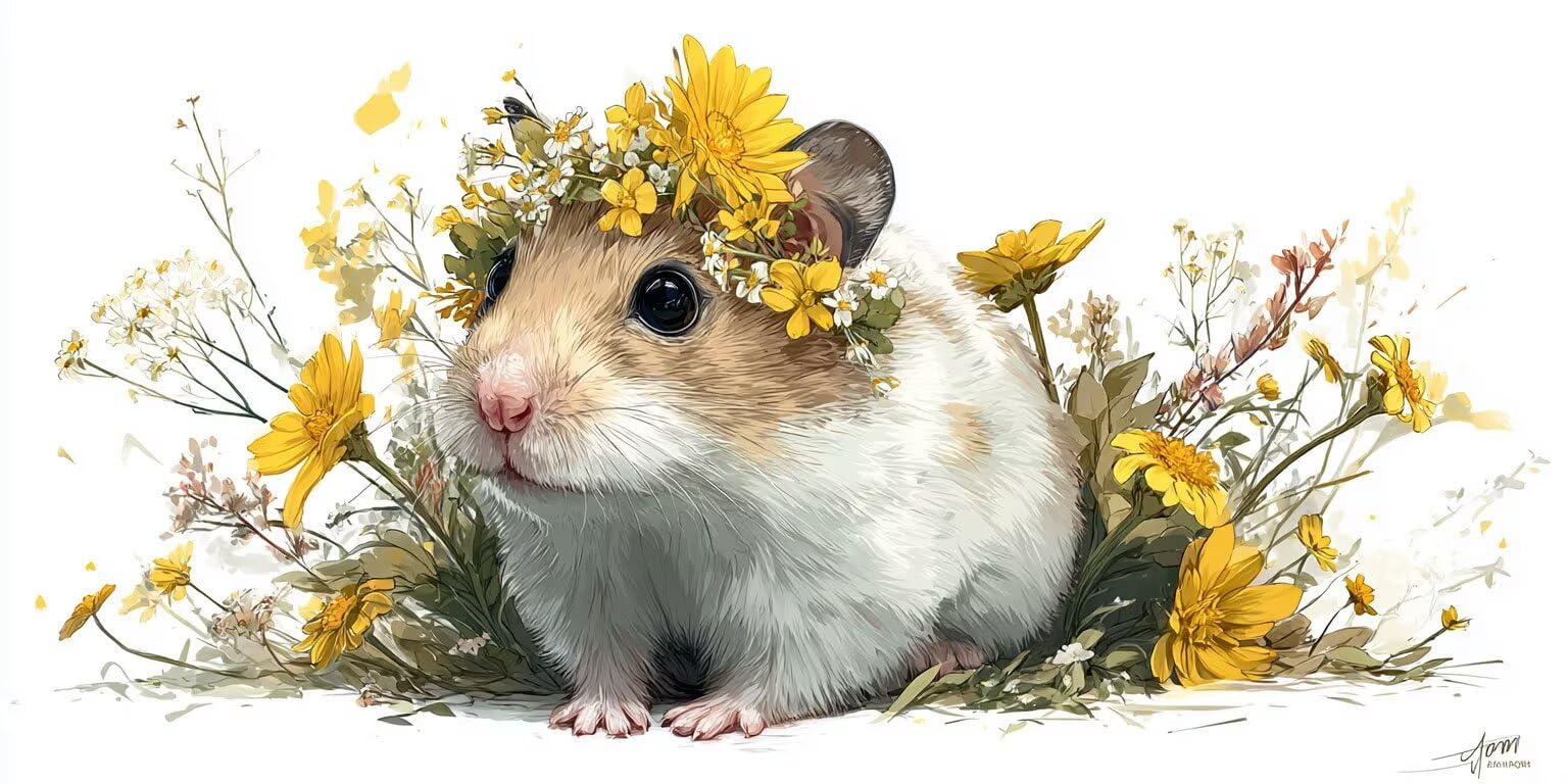 Pintar por Numeros Adultos, Flor De HáMster, 70x90cm 7JGWX-54