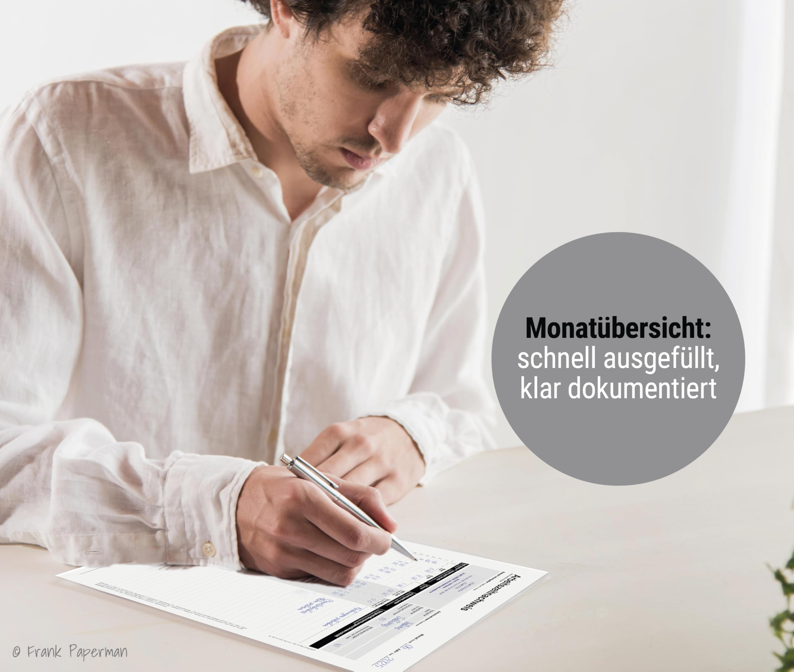 3x Set 50x Arbeitszeitnachweis Block + 4x Jahresübersichten, Arbeitszeiterfassung für Kleinbetriebe – Stundenbuch für Arbeit A4, Rechtssichere Dokumentation DE&EN vorgelocht