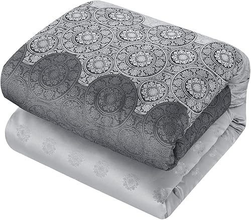 Miniatura 9 de Stratford Park Juego de edredón de hojas, juego de 7 piezas, color rojo, tamaño California King