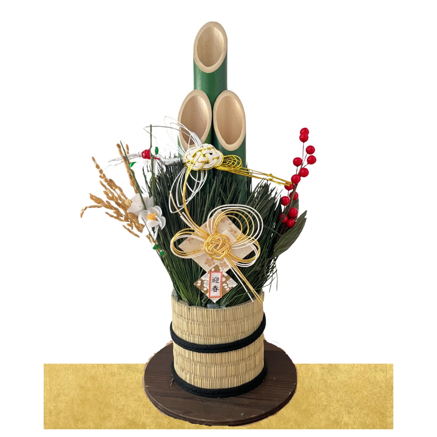 Amazon.co.jp: NEKOMI 華やかな扇 和風迎春ミニ門松 お正月飾り 玄関