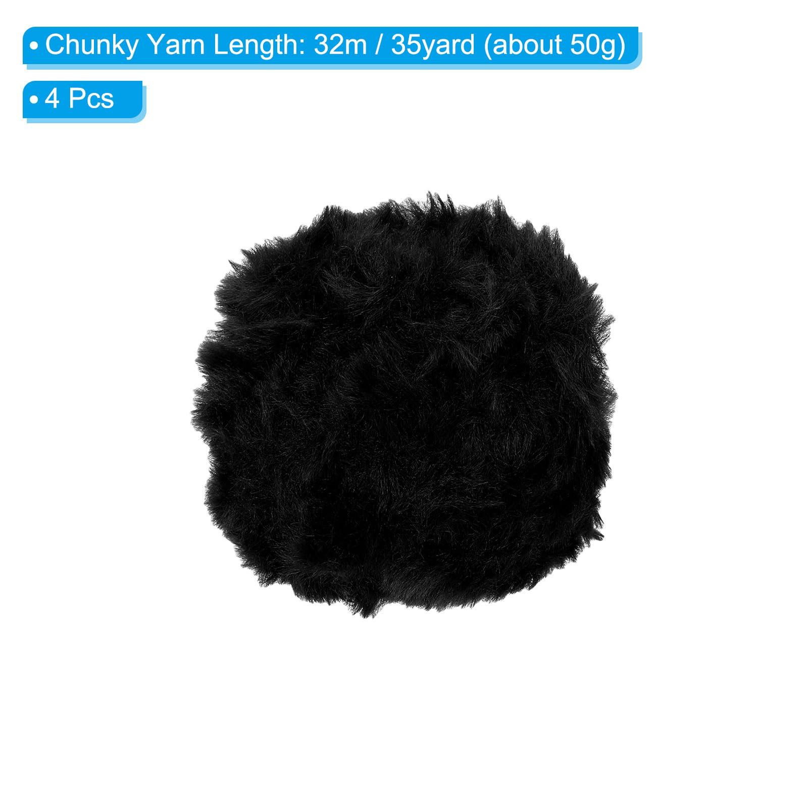 PATIKIL 35yds Faux Fur Yarn - Image 2