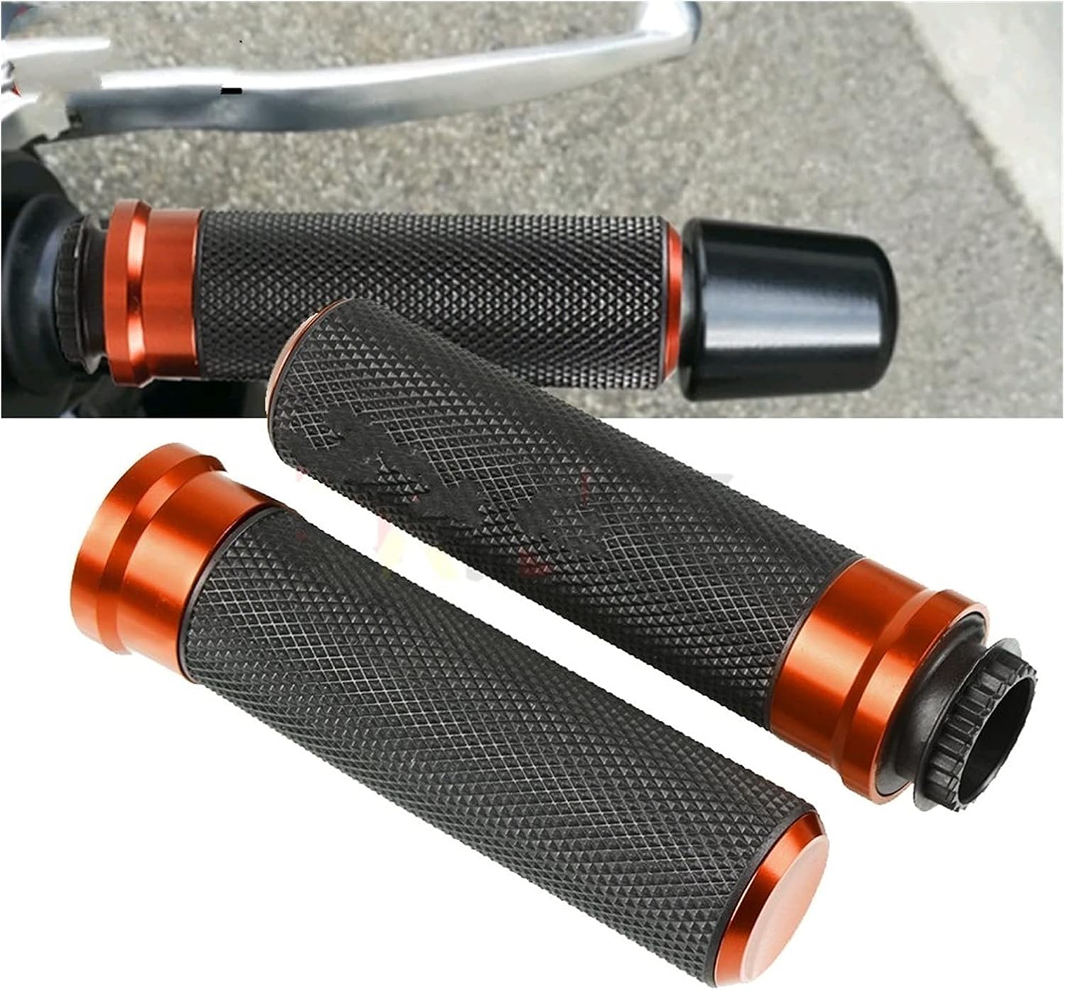 Motorcycle Motorbike Handlebar Aluminum Hand Grips Bar for Honda CB 599 600F 650F 919 CBR 125R 150R 250R 500R 600 F2, F3, F4, F4i Handle Grip (Color : Green)
