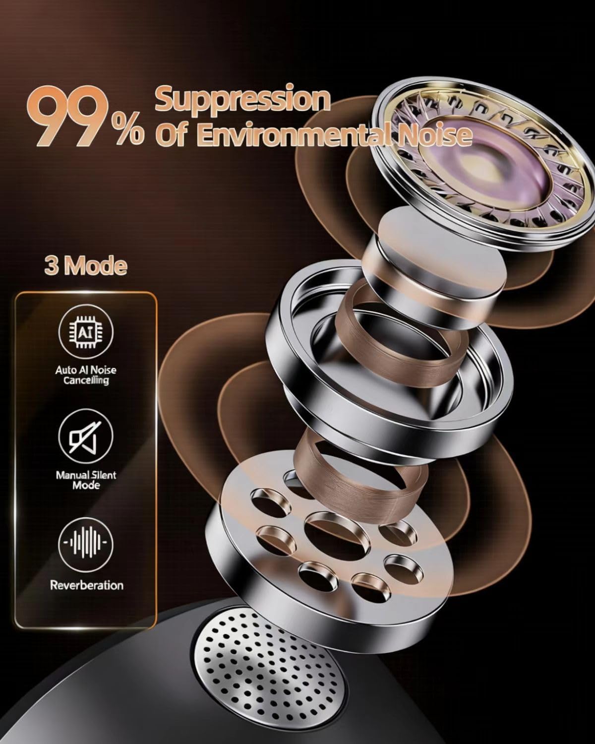 Wireless Lavalier Microphone, USB-C, 2-Channel, Clip-on Mic with Charging Case,Coin-Sized Invisible Mic，40H Battery, Noise Cancellation for iPhone Android Recording YouTube TikTok Live Streaming