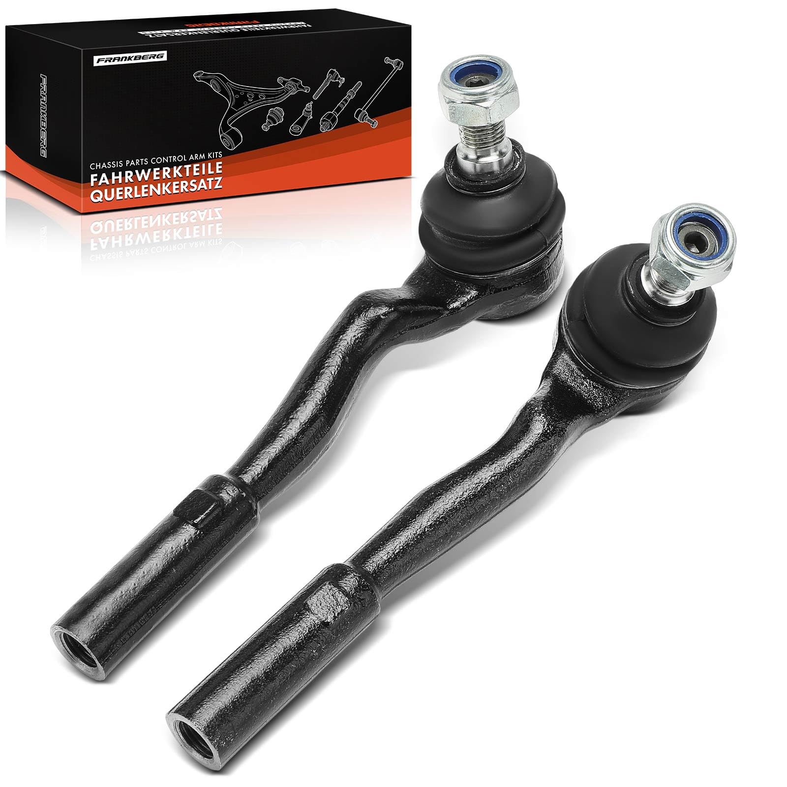 Frankberg 2x Barre d'accouplement Rotule Direction Avant gauche Droite Compatible avec CLS C219 2004-2010 Classe E W211 S211 2002-2009 Remplacer# 2113300103