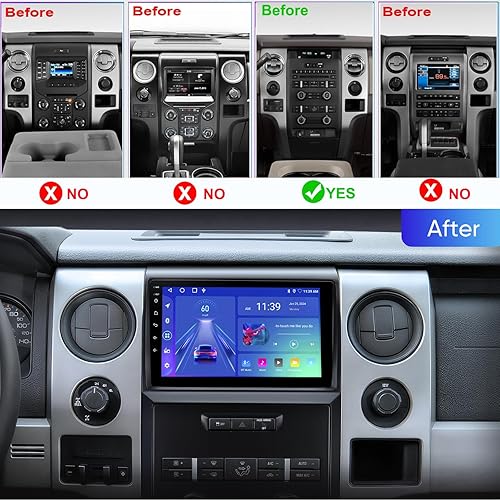 Miniatura 2 de Reemplazo de radio estéreo de coche de 9 pulgadas para Ford F150 2009-2014 Actualización inalámbrica Carplay Android Auto Soporte Mirroring Backup