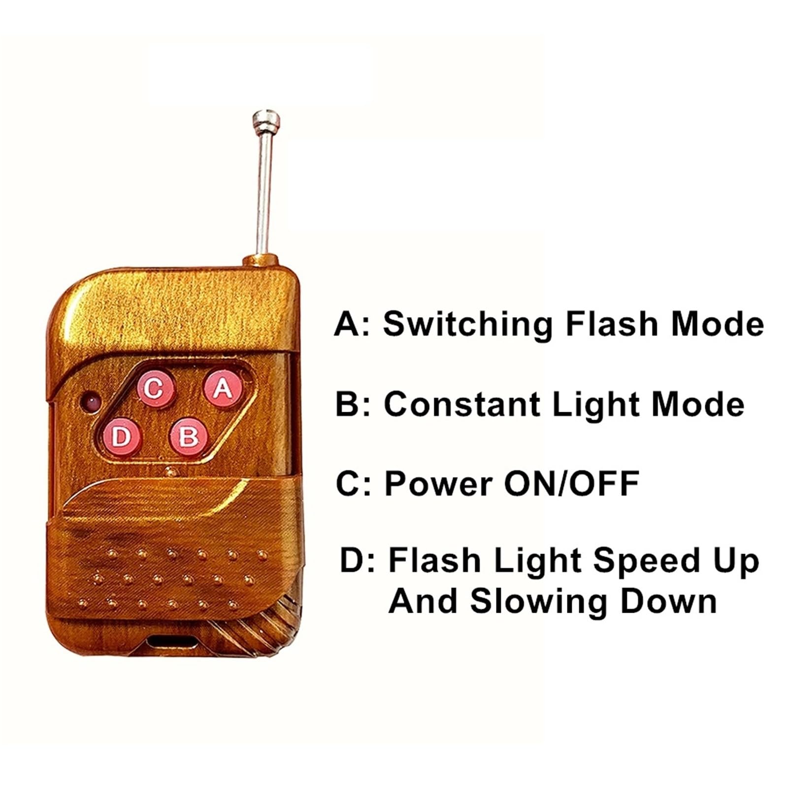Luz estroboscópica de advertencia for vehículos con 2 LED, barra de luces intermitentes for parrilla, baliza de emergencia for vehículos, luz ámbar de señalización de seguridad vial.(Red)