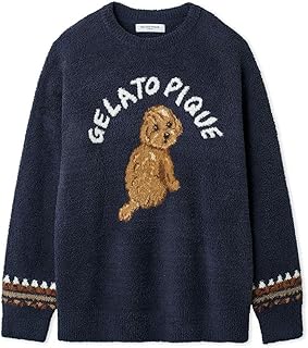 ジェラートピケ オム メンズ パウダーDOGジャガードプルオーバー ジェラピケ パジャマ ルームウェア gelato pique HOMME