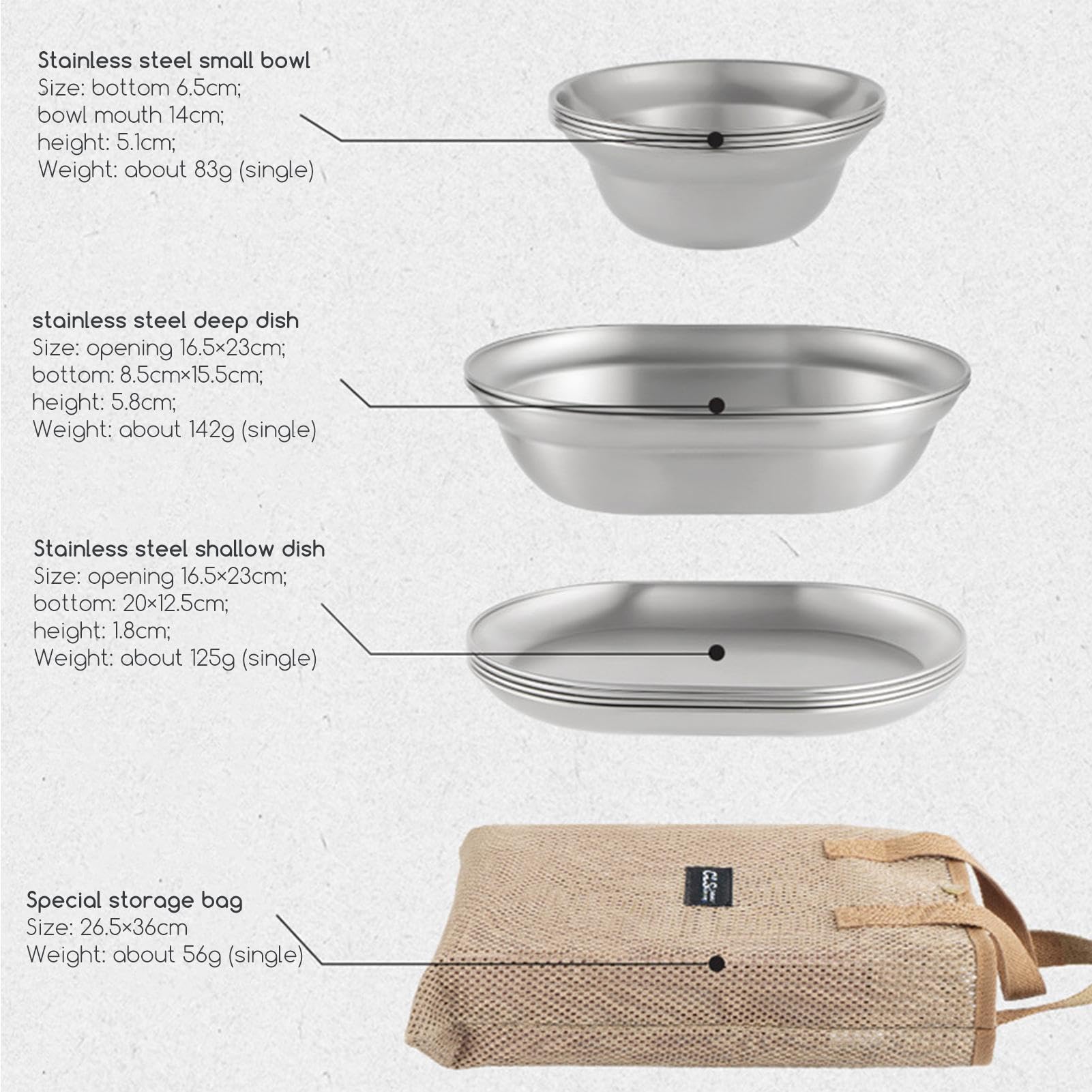 Ensemble de Vaisselle de Camping Pliable - Assiettes de Camping légères et