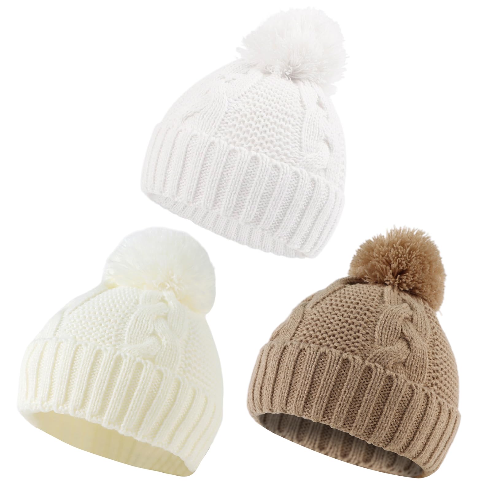Winter Knit Baby Hat Twist Warm Beanie for Boy Girl Fall Baby Cap