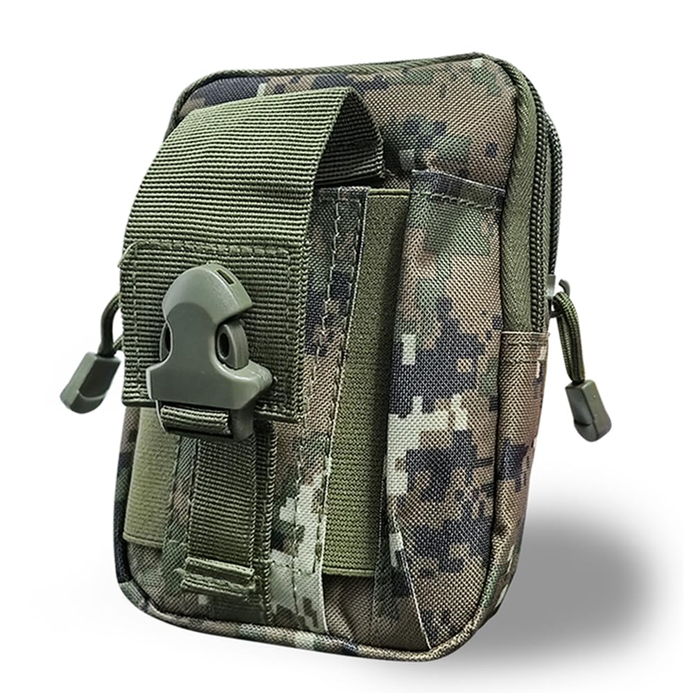 Outdoor Sport Men Women Waist Pack Bum Belt Pouch Bicycle Bags Tactical Bag Hunting Thigh Bag Nylon Phone Bags Wallet (Jungle Digital)