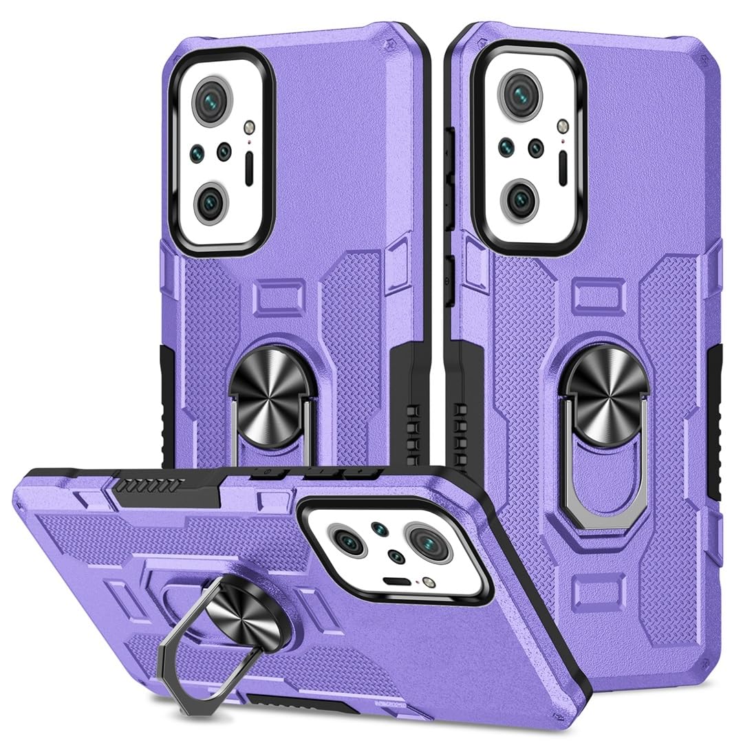 Coque Xiaomi Redmi Note 10 Pro antichoc rigide anti-chute avec béquille de support intégrée - 8