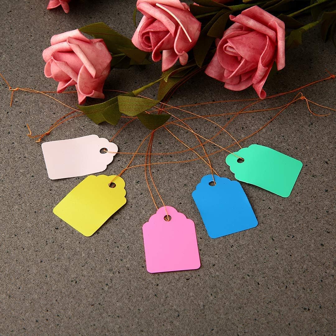 500pcs Waterproof Tags with String (5 Colors/4.53cm) image 4