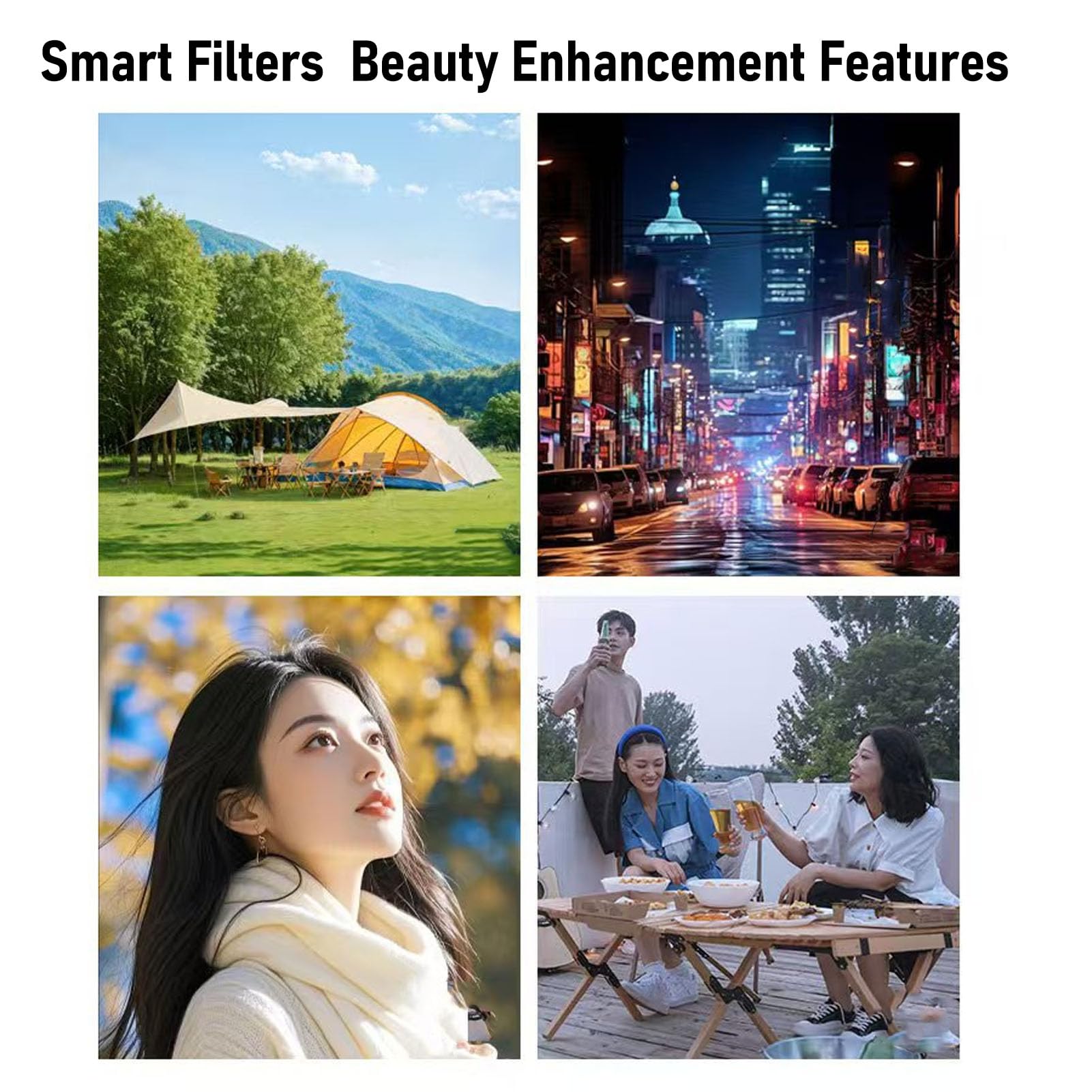 Fockety Fotocamera digitale 5K per la fotografia, fotocamere Vlogging WiFi 80MP con doppio schermo zoom 18X, AF Auto Focus Compact Point & Shoot Cameras per adolescenti principianti (BLACK)