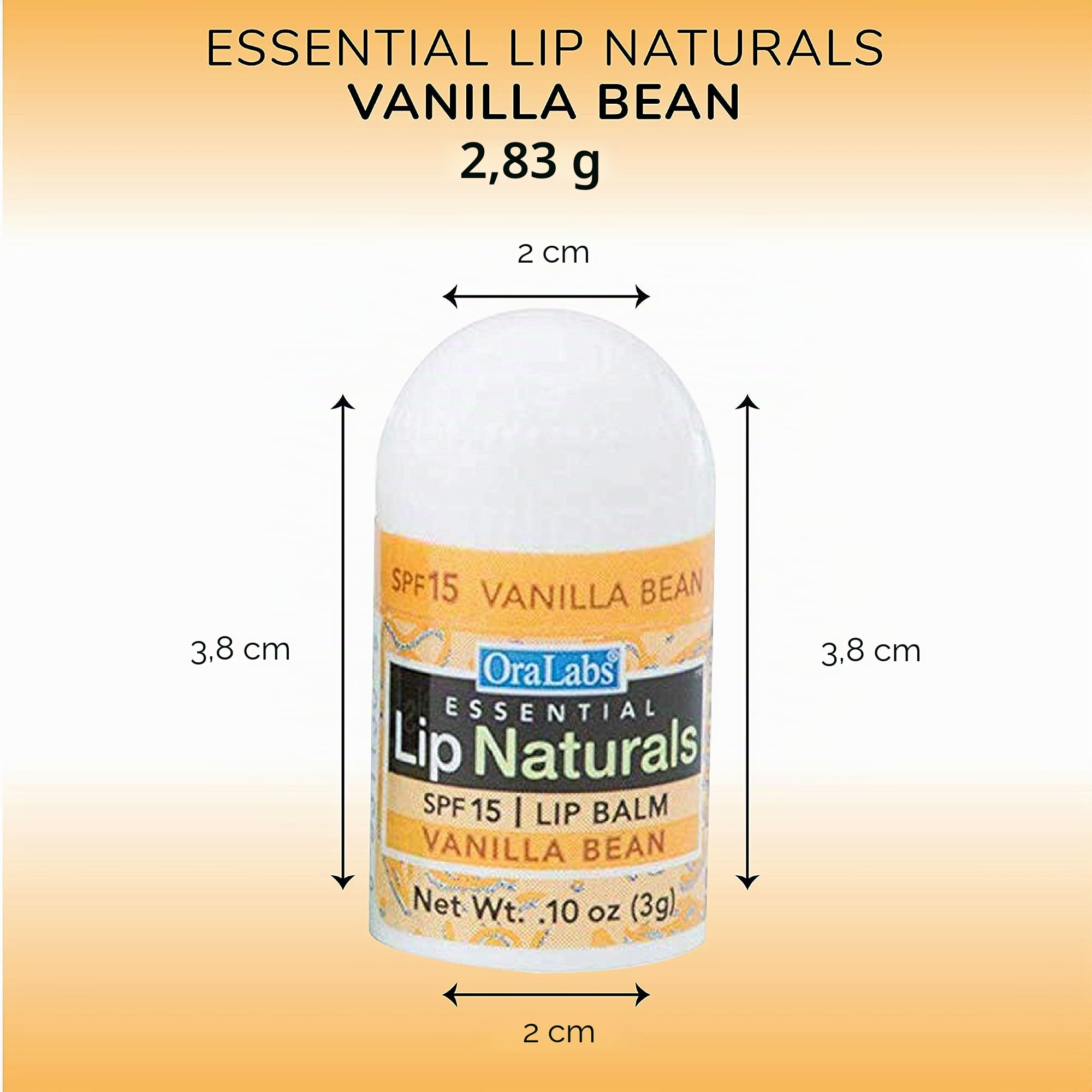 Essential Lip Naturals | Mini Lip Balm - 12 Count [SPF-15] (Vanilla Bean)