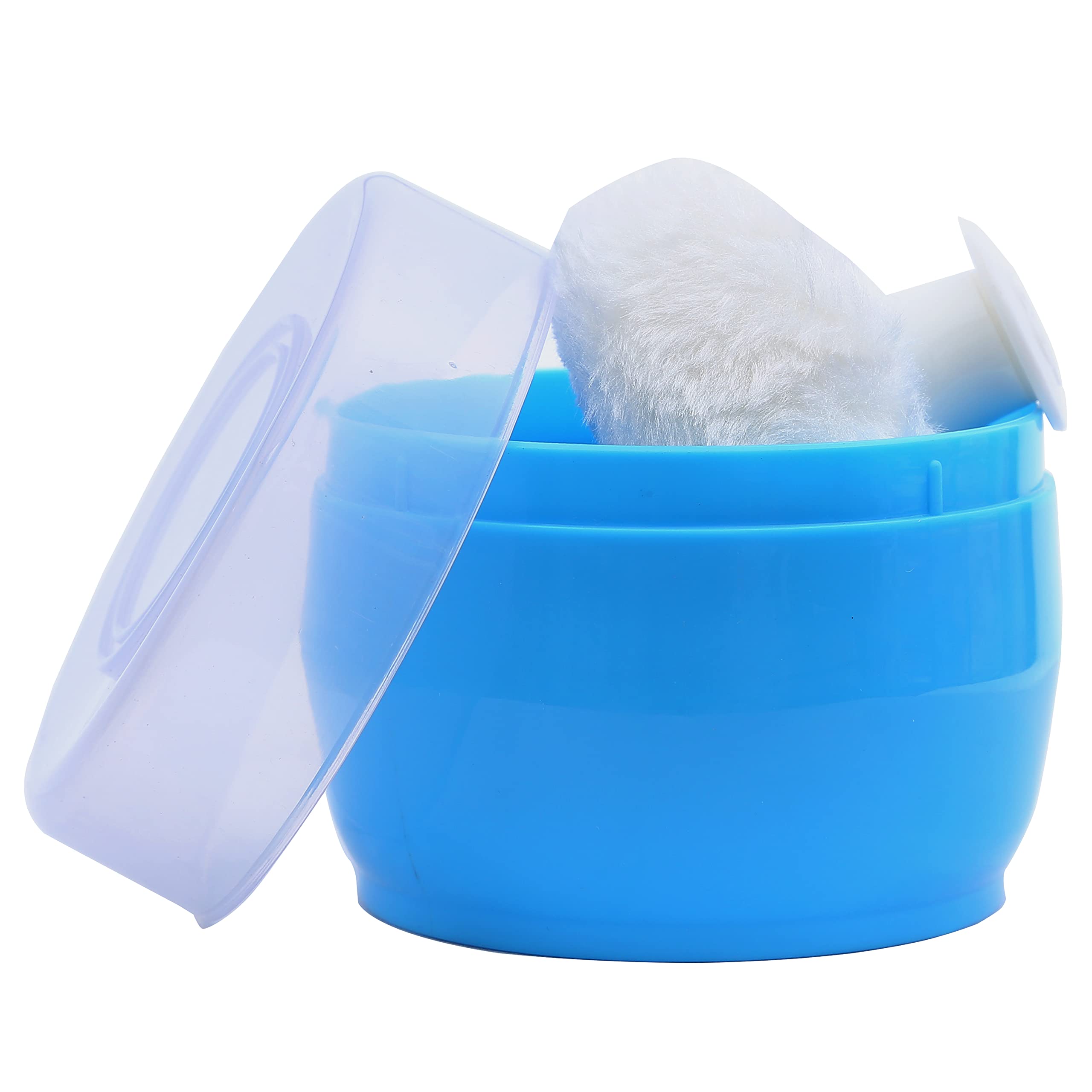 1st Step BPA Free Powder Puff with Powder Storage Box (Blue)-picture-14