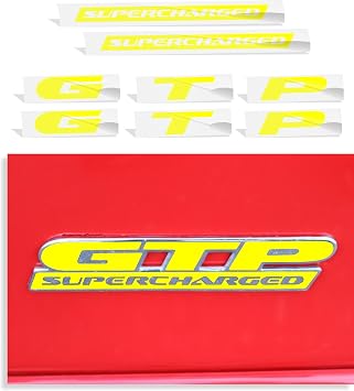 GTP Badge Overlay Decal - 1997-2002 Grand Prix GTP - Color Bright Yellow