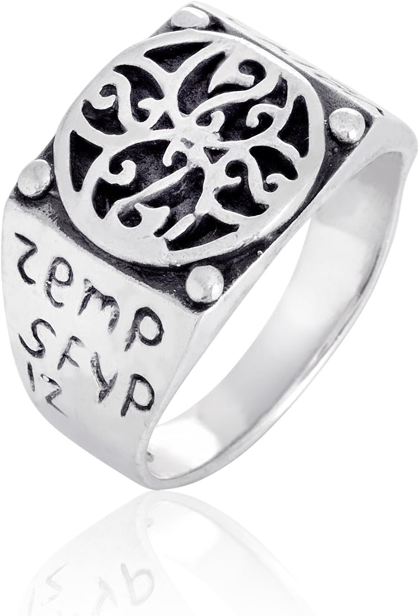 WithLoveSilver 925 Sterling Silver The Day Sundial Sun Dial Ring