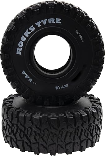 Miniatura 5 de ShareGoo RC 1.9 - Neumáticos de goma para barro de 1.9 pulgadas, OD 4.724 in, compatibles con Axial SCX10 90046 AXI03007 Tamiya CC01 Redcat Gen8