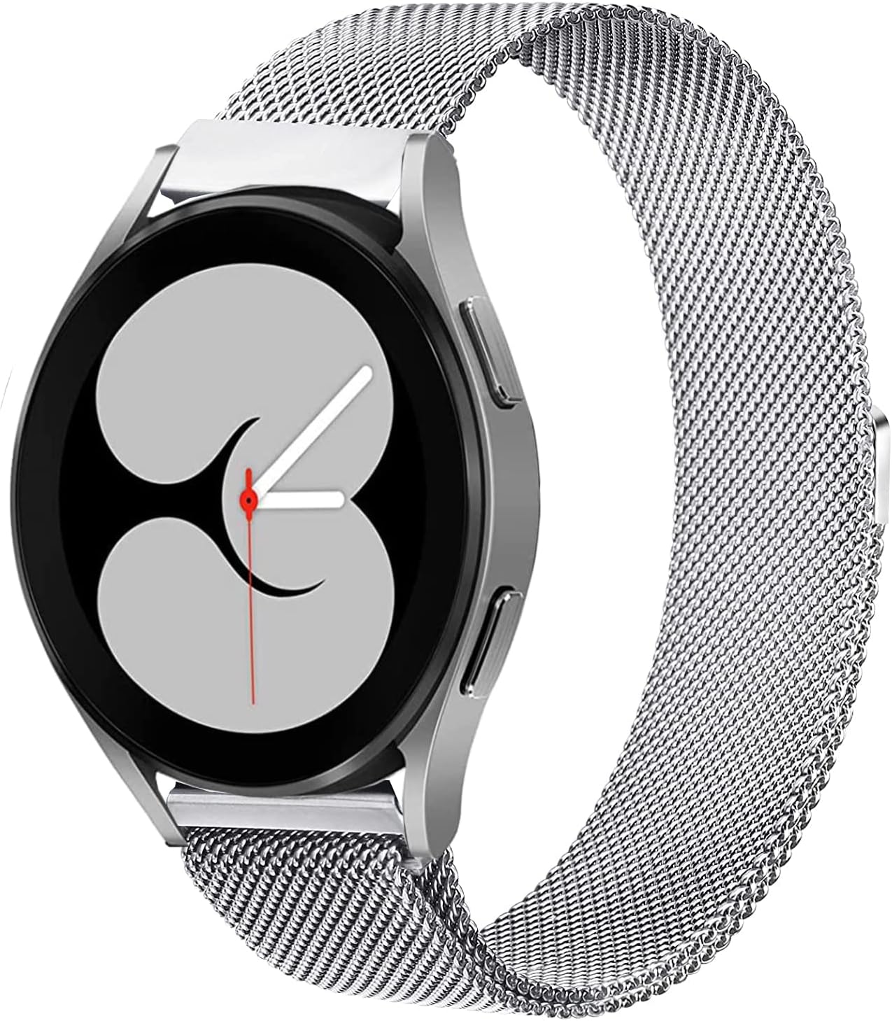 Compatible with Samsung Galaxy Watch 6 Classic 47mm 43mm/5 Pro 45mm Bands Galaxy Watch 4 44mm 40mm Watch Band Stainless Steel Mesh for men and women,Fits 20mm Watch Lugs,Replacement Galaxy Watch 4 Classic Bands 46mm 42mm