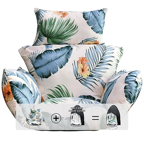 Egg Chair Cushion, Hanging Basket Chair Cushions with Pillow, Soft