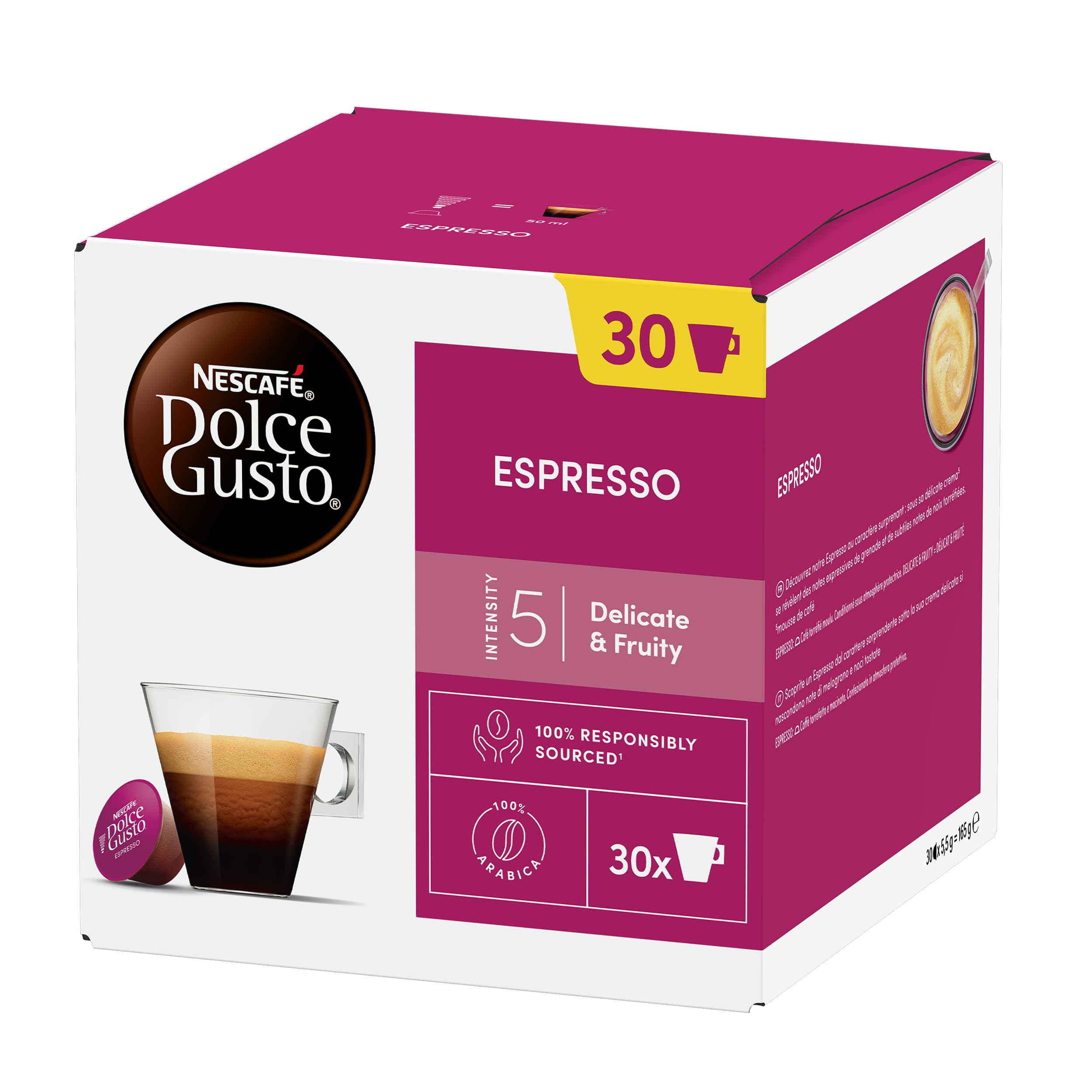 Nescafé Dolce Gusto Espresso - Café - 90 Capsules (Pack de 3 boîtes XL x 30)