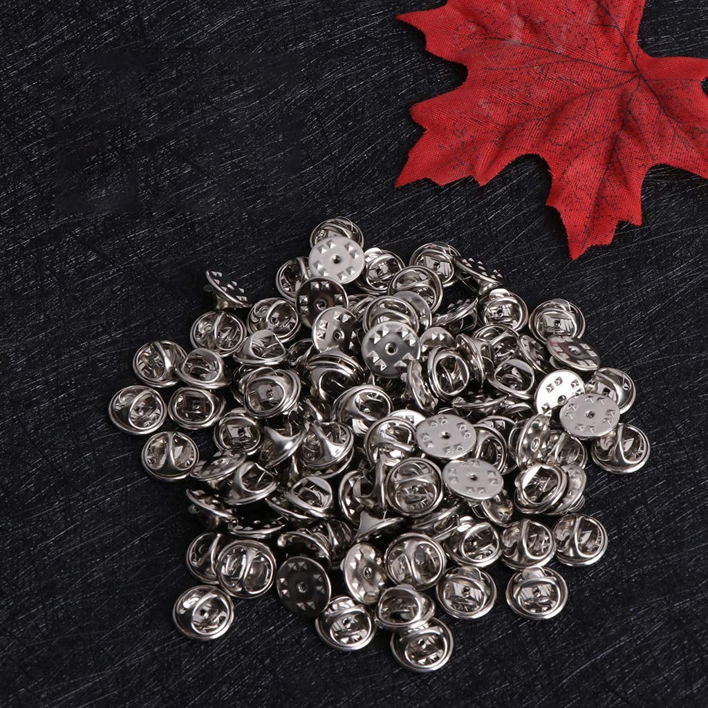 50 Fermoirs Papillon Métalliques - Pour Broches, Badges & DIY | Argent Et Or