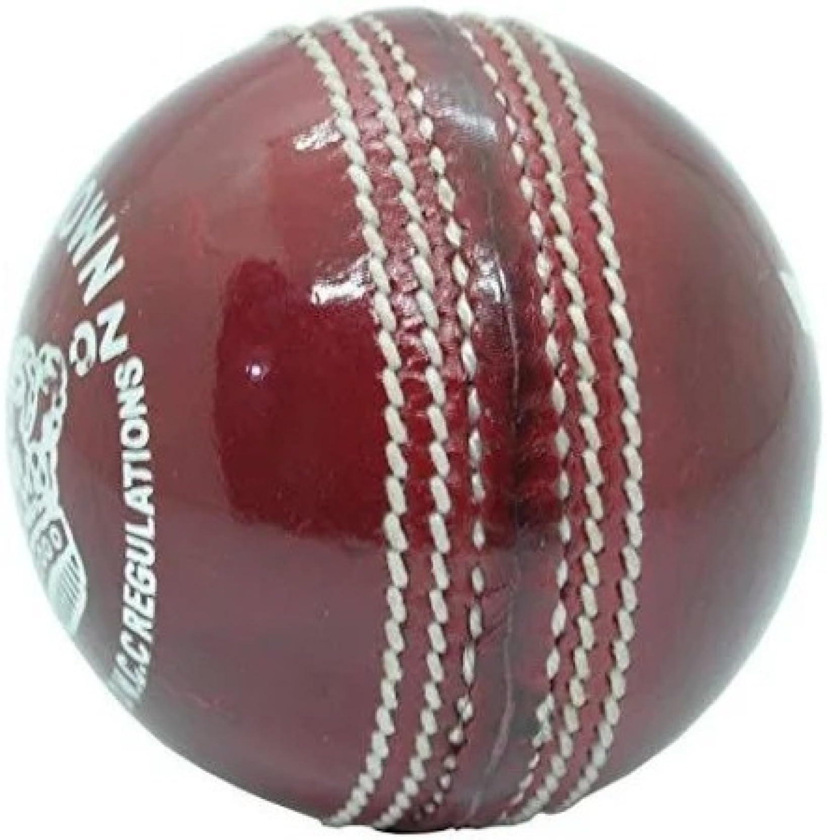 Premium Leather Cricket Ball - Red, Waterproof, Genuine Alum Hide, Official Size & Weight (Pack of 1)-picture-17