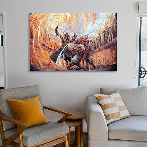 Miniatura 6 de Rurouni Kenshin - Póster de anime (14) impresiones fotográficas artísticas, póster decorativo para el hogar, dormitorio, decoración moderna,